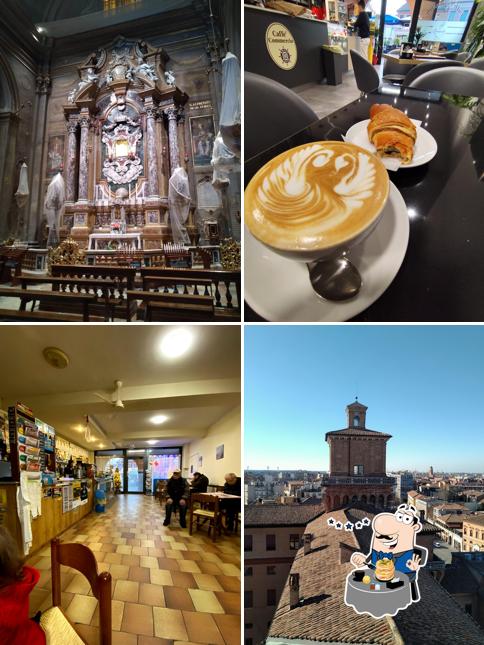 Questa è la immagine che mostra la cibo e interni di Bar Caffè Commercio