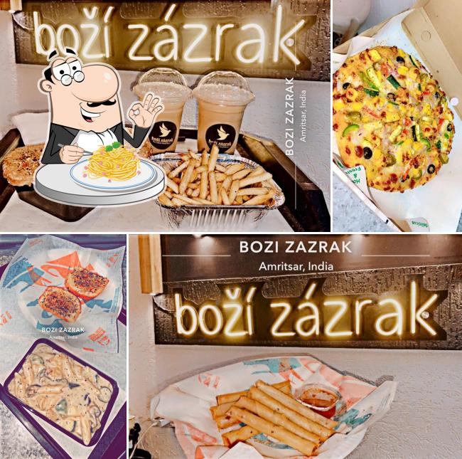 Spaghetti carbonara at Bozi Zazrak