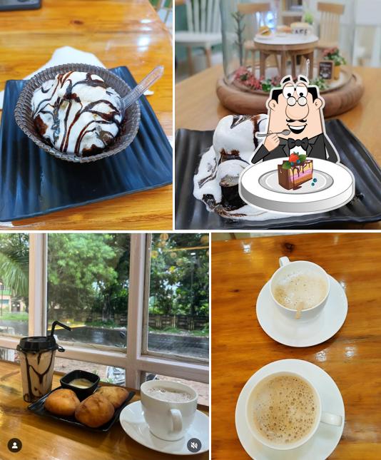 Chocolate cake at Cafe LA