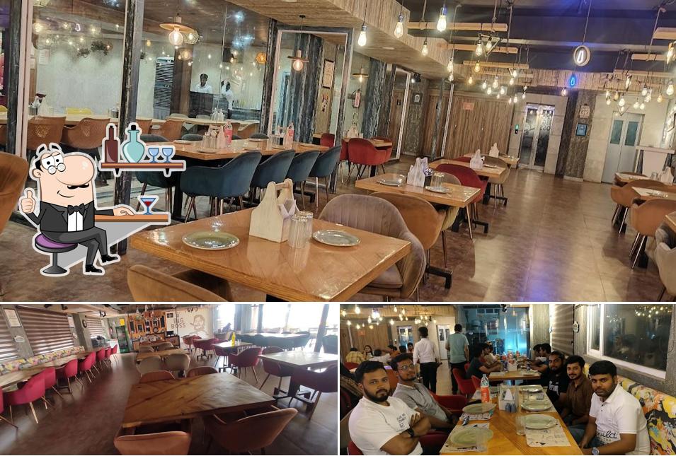 Take a seat at one of the tables at Big Boss International