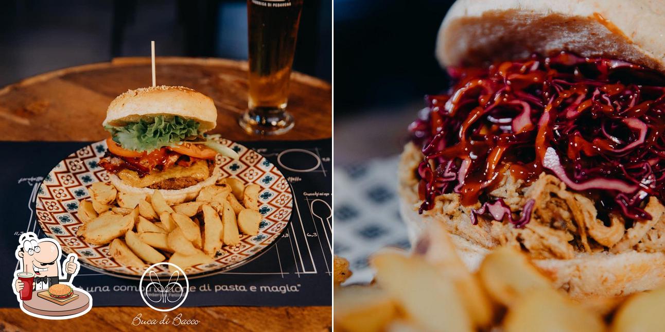 Gli hamburger di Buca di Bacco potranno incontrare molti gusti diversi