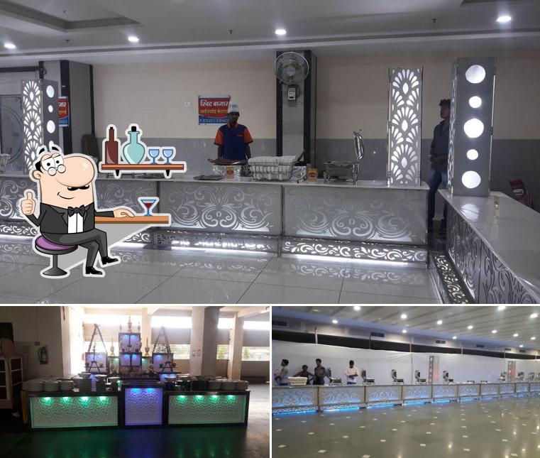 The interior of Mahalaxmi Chat Centre & Catring