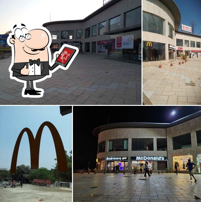 The exterior of McDonald's The exterior of McDonald's