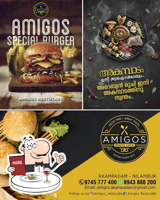 Food at Amigos Restocafe