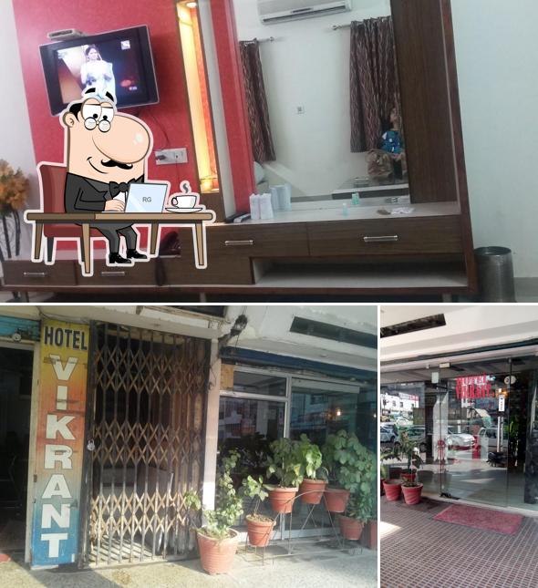 The interior of Hotel Vikrant