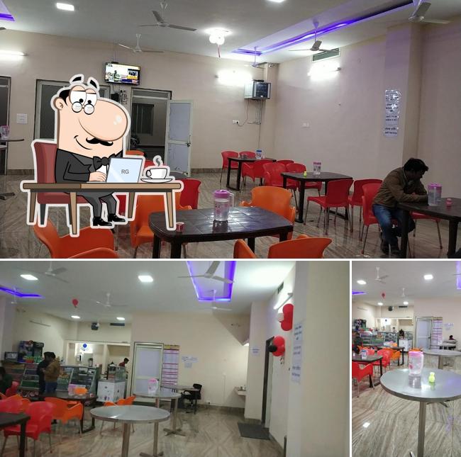 The interior of O.P.D. Canteen & Cafetaria M.L.B. Medical College