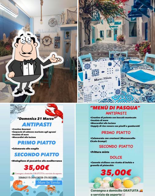 Gli interni di Mare in Tavola