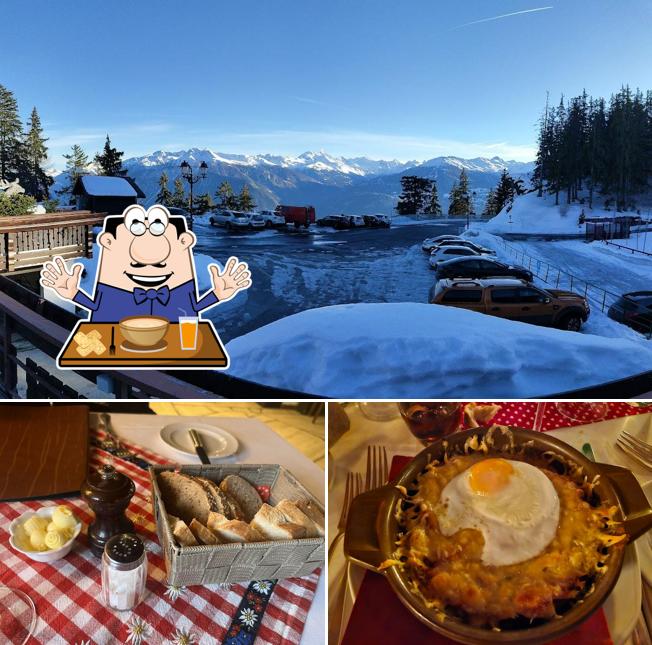 La cibo e esterno del ristorante