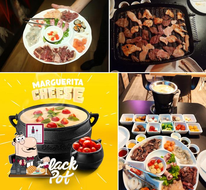 Escolha refeições de carne no Blackpot Restaurant