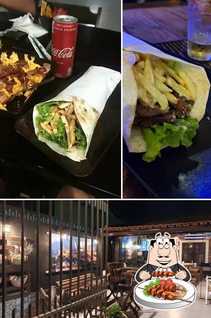 Entre diversos coisas, comida e interior podem ser encontrados a Grego & cia