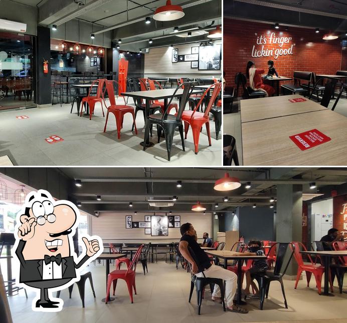 The interior of KFC
