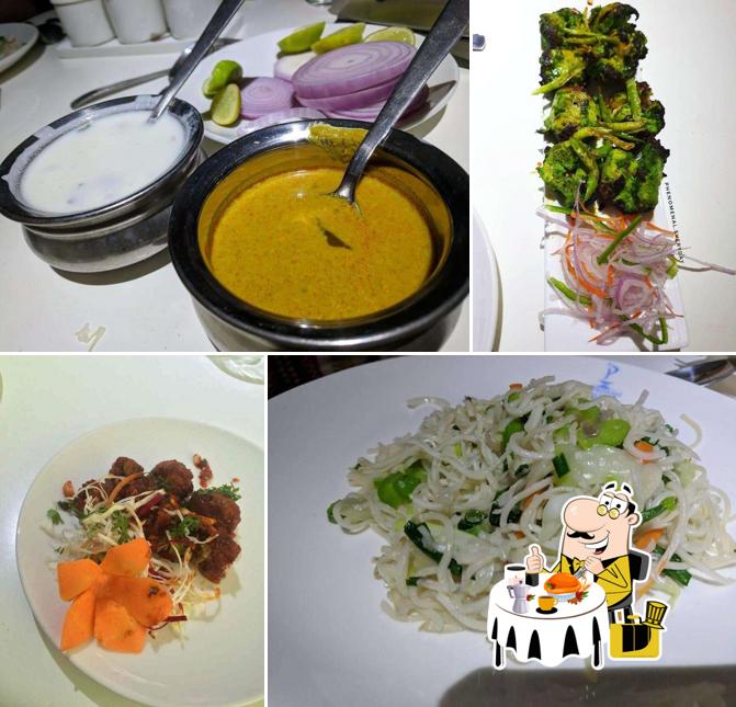 Food at Papadams Blue