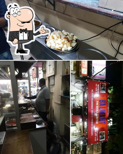 The interior of Balwant Pav Bhaji Centre