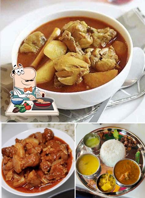 Chicken curry at DTS RESTRO (NAGA FOOD)