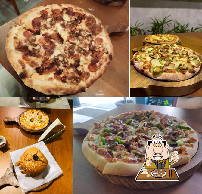 Get pizza at Dough House Pizza