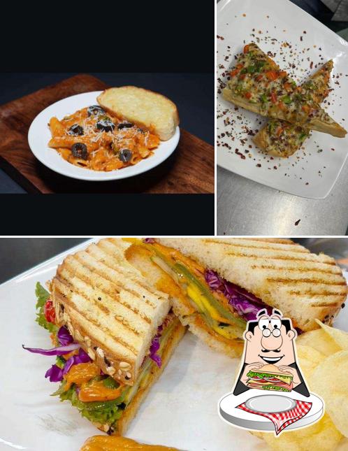 Club sandwich at Love and latte