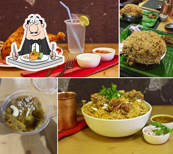 Food at New Hyderabadi Briyani