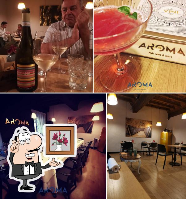 Questa è la foto che raffigura la interni e bevanda di Ristorante Aroma