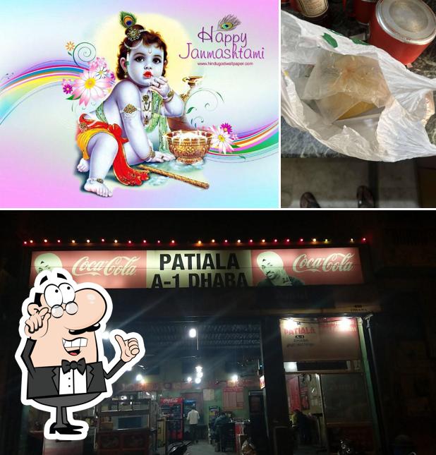 Take a seat at one of the tables at Patiala A-1 Dhaba