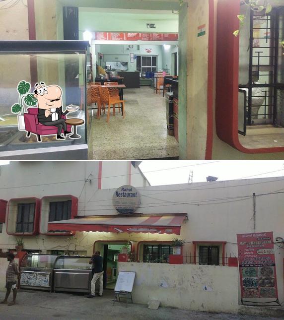 The interior of Rahul Restaurant
