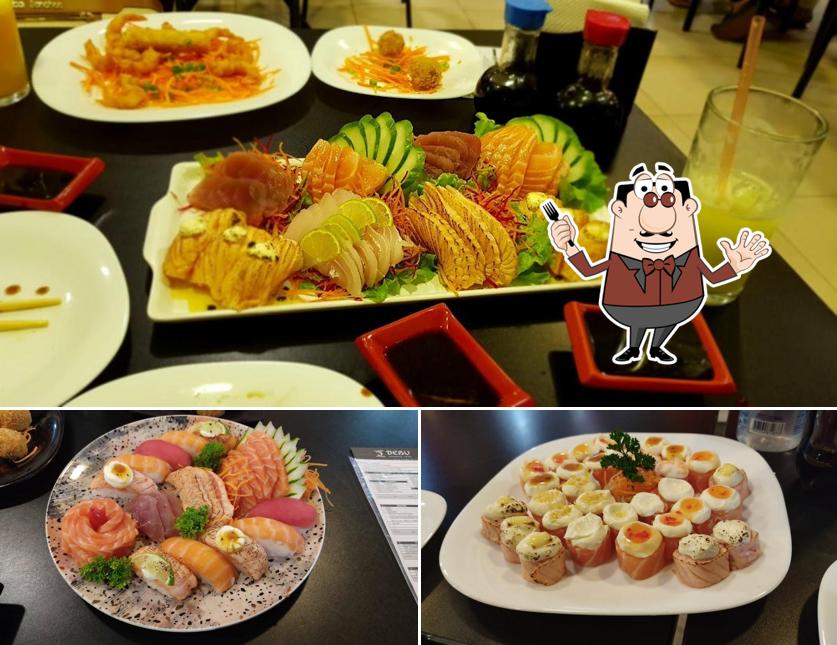 Platos en Debu Japanese Food Sushi