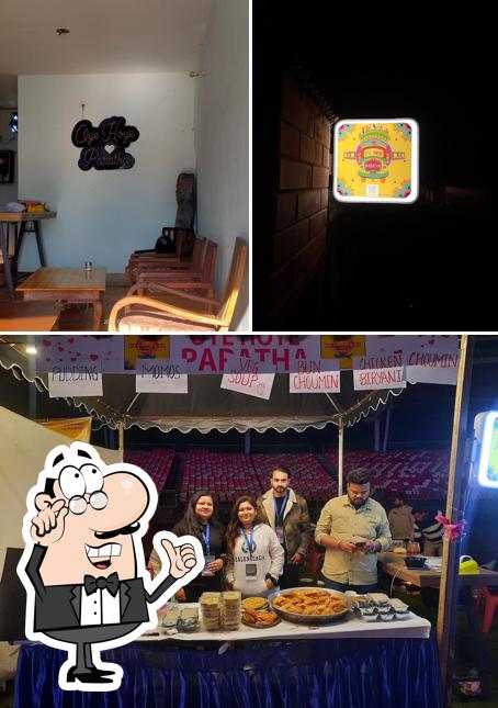 The interior of Oye Hoye Paratha !!