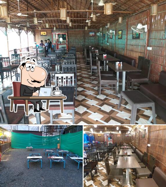The interior of Vrundavan Restaurant