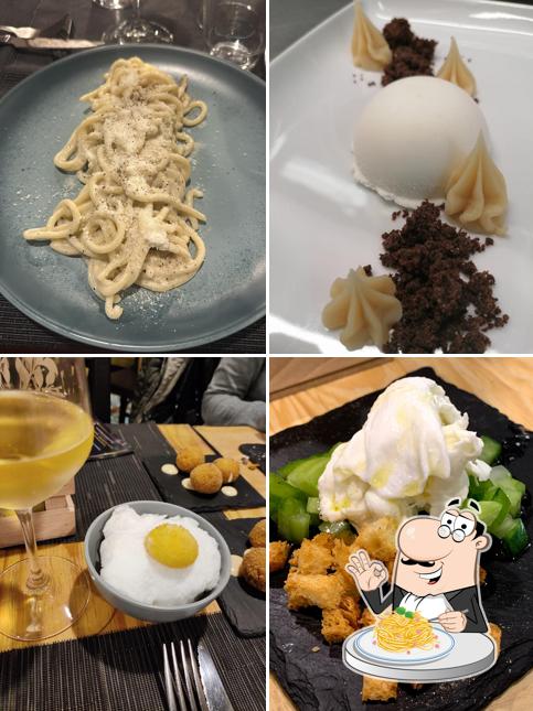 Spaghetti alla carbonara al Acacie e Pepe - Cucina e cicchetti