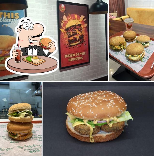 Hamburger at Big Belly Burger