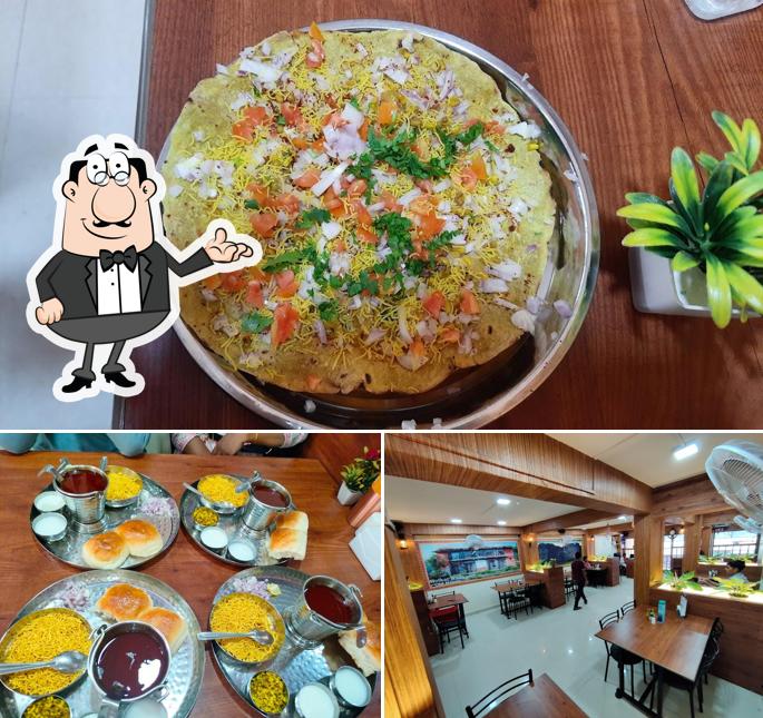 Take a seat at one of the tables at Misal Wada