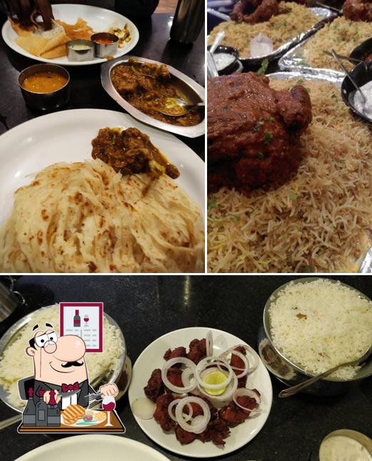 Get meat dishes at Plates Restaurant