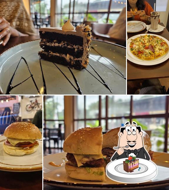 Chocolate cake at Cafe Buns and Beans