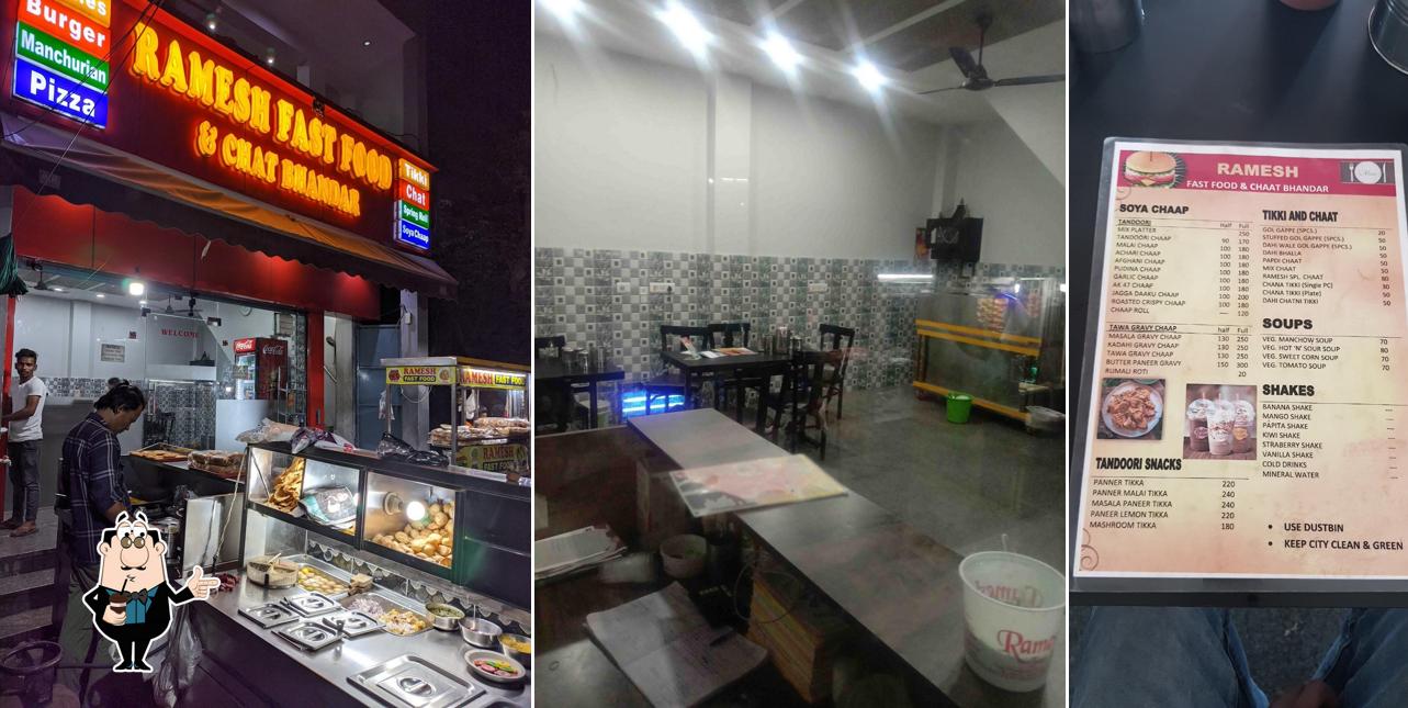 Enjoy a beverage at Ramesh Fast Food