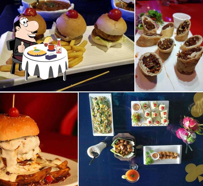 Order a burger at Kasino Bar