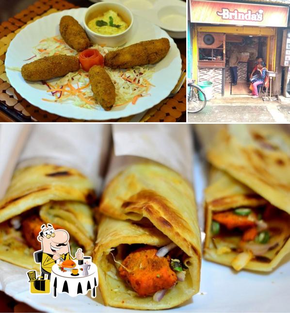 The photo of Brindas’ Fast Food’s food and exterior