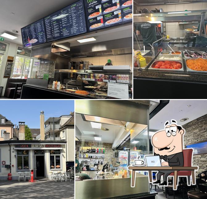 Gli interni di Eva Kebab Pizza