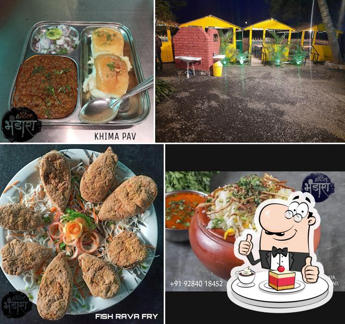 HOTEL BHANDARA MUTTON RAAN/ CHICKEN RAAN Non Veg Special offers a selection of sweet dishes