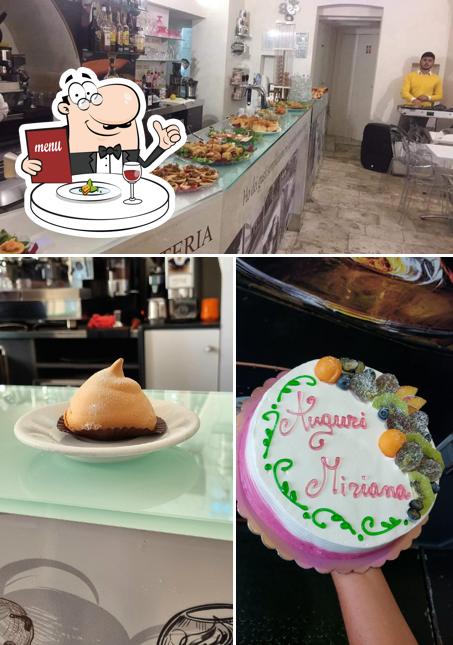 La cibo e interni del ristorante