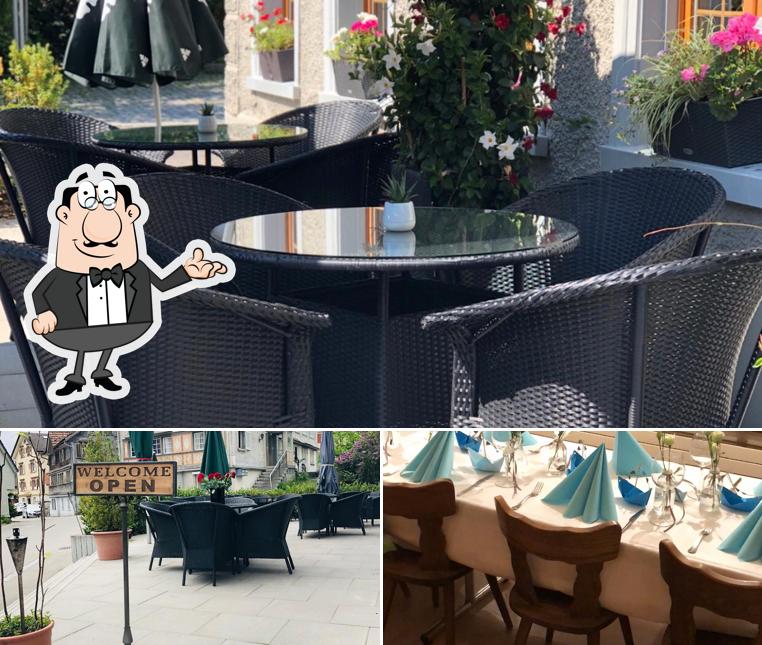 Gli interni di Restaurant Schäfli und Pizzakurier