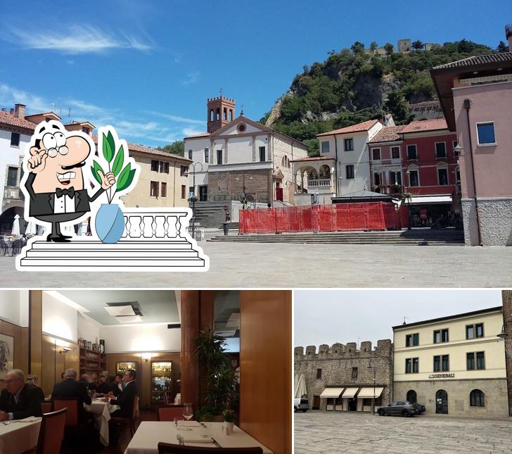 La esterno e interni del ristorante