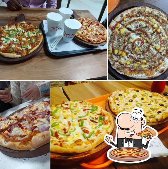 At Hungry point, you can enjoy pizza