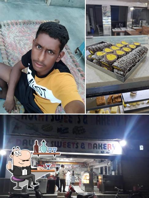 The interior of Daulat Sweets & Bakery sweet shop in fazilka sweets of fazilka