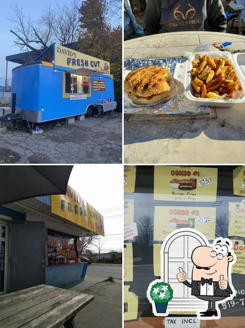 Jetez un coup d’œil à quoi ressemble David's Fresh Cut Fries à l'extérieur