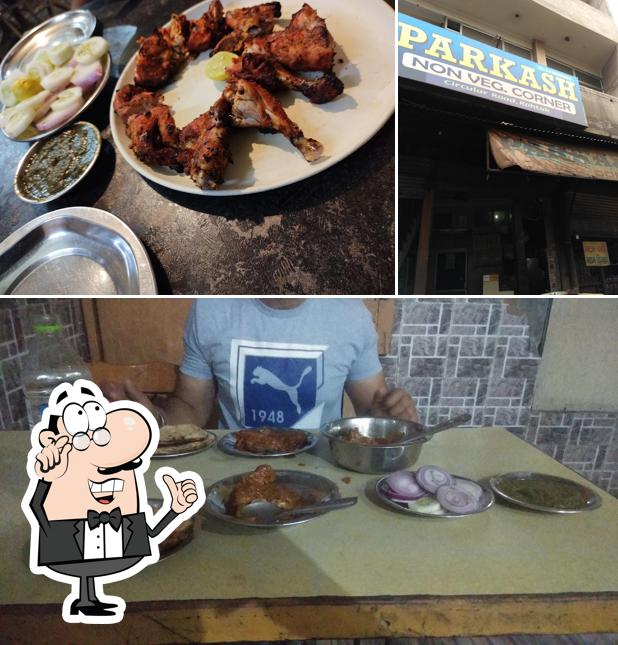 The photo of Parkash Non Veg Rohtak’s interior and meat