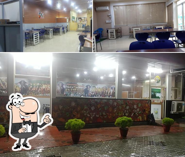 The interior of Sree Saravana Bhavan pure veg and non veg