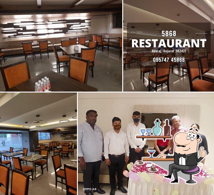 The interior of 5868 Restaurant