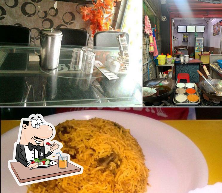 Food at Taj Biriyani Center