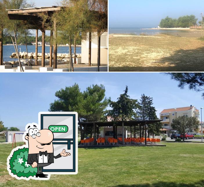 La parte esterna è una caratteristica importante di Beach bar Demos Jaz - Zaton