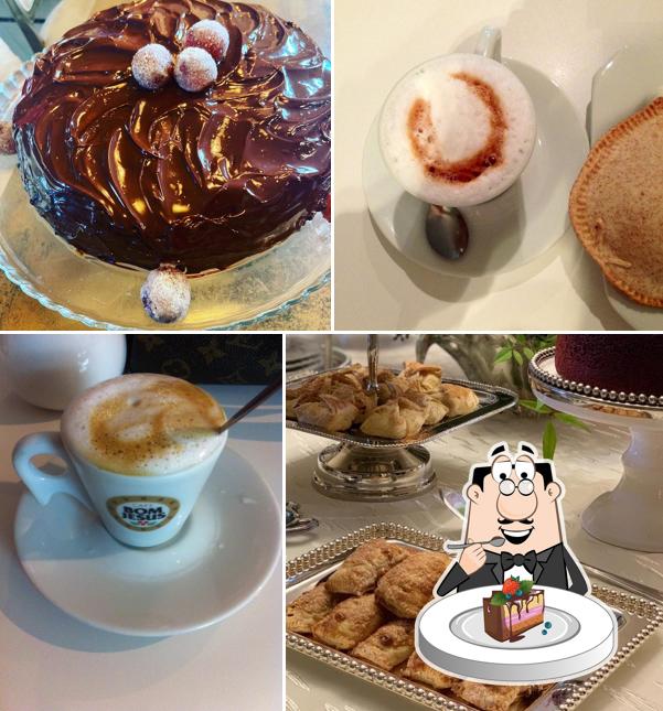 Bolo de chocolate em Café Nobre