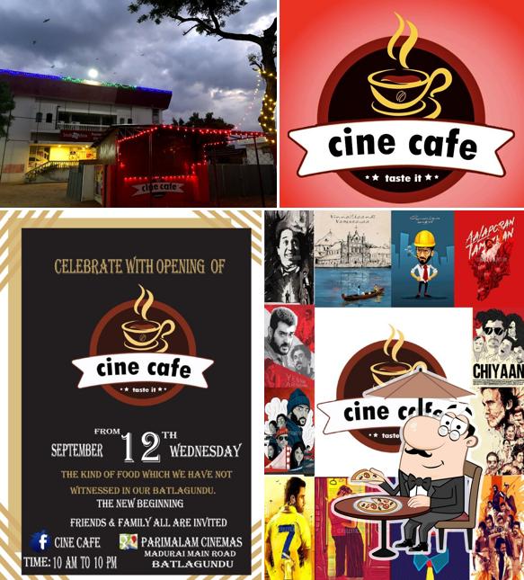 The exterior of Cine Cafe